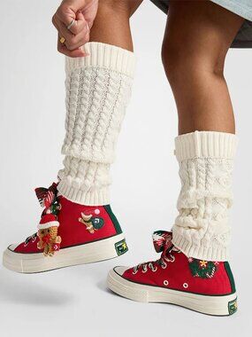 Converse Chuck 70 Gingerbread High Top Red M5/W7 Knit Sock NWOB